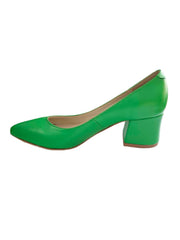 Pantofi Piele Naturala Nicol Verde - Dolly Shoes