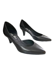 Pantofi Piele Naturala Rebecca Decupat Black Nappa - Dolly Shoes