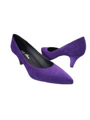 Pantofi Piele Naturala Rebecca Purple - Dolly Shoes
