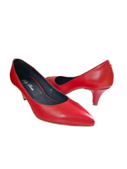 Pantofi Piele Naturala Rebecca Red Nappa - Dolly Shoes