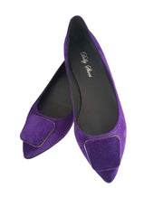 Balerini Piele Naturala Dolly249 ACC3 Purple - Dolly Shoes