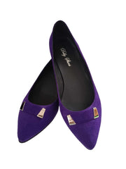 Balerini Dama Piele Naturala DollyACC249 Purple