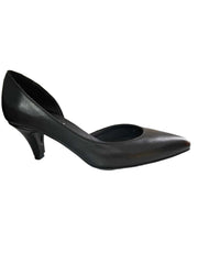 Pantofi Piele Naturala Rebecca Decupat Black Nappa - Dolly Shoes