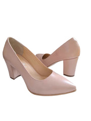 Pantofi Piele Naturala Celia Nude - Dolly Shoes