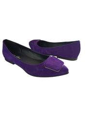 Balerini Piele Naturala Dolly249 ACC3 Purple - Dolly Shoes