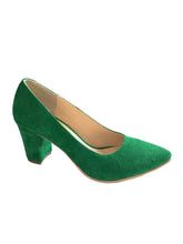 Pantofi Piele Naturala Celia Green - Dolly Shoes