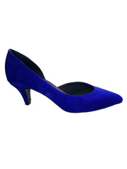 Pantofi Piele Naturala Rebecca Decupat Royal Blu- Dolly Shoes