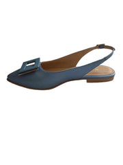 Balerini Piele Naturala Penelope Blue - Dolly Shoes
