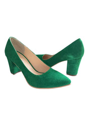 Pantofi Piele Naturala Celia Green - Dolly Shoes