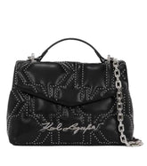 Geanta Kurl Studs Shoulder Black Karl Lagerfeld