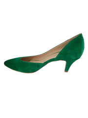 Pantofi Piele Naturala Rebecca Decupat Verde- Dolly Shoes