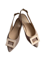 Balerini Piele Naturala Penelope Cofee Suede - Dolly Shoes
