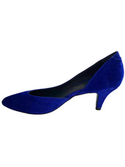 Pantofi Piele Naturala Rebecca Decupat Royal Blu- Dolly Shoes