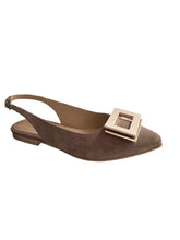 Balerini Piele Naturala Penelope Cofee Suede - Dolly Shoes