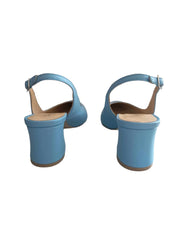 Pantofi Piele Naturala Alma Bleu - Dolly Shoes