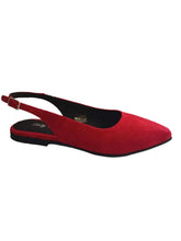 Balerini Piele Naturala PS64 Red Suede - Dolly shoes