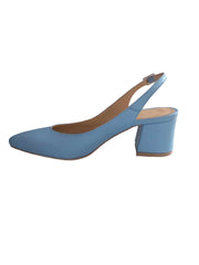 Pantofi Piele Naturala Alma Bleu - Dolly Shoes