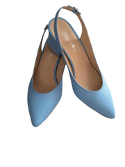 Pantofi Piele Naturala Alma Bleu - Dolly Shoes