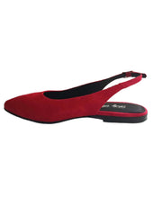 Balerini Piele Naturala PS64 Red Suede - Dolly shoes