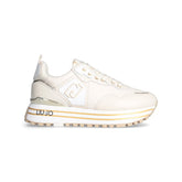 LIU JO MAXI WONDER 01 - SNEAKER TUMBLED LEATHER/CALF MILK