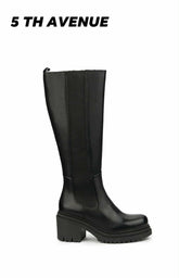 Cizme Piele Naturala 5TH Avenue Black