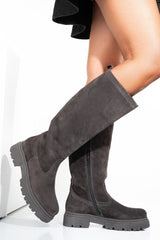 Cizme Piele Naturala Tarra Grey COX