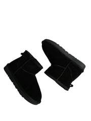 Ghete Piele Naturala Tip UGG 1201 Black - Energy