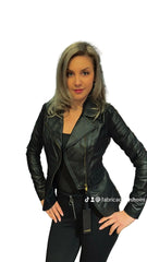 Geaca Piele Naturala Pinko Different Zip Franco One