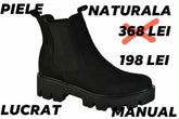 Ghete Piele Naturala Evelin 3 Cam