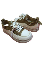 Sneakers Piele Naturala Feeling 6675 Beige-Brown