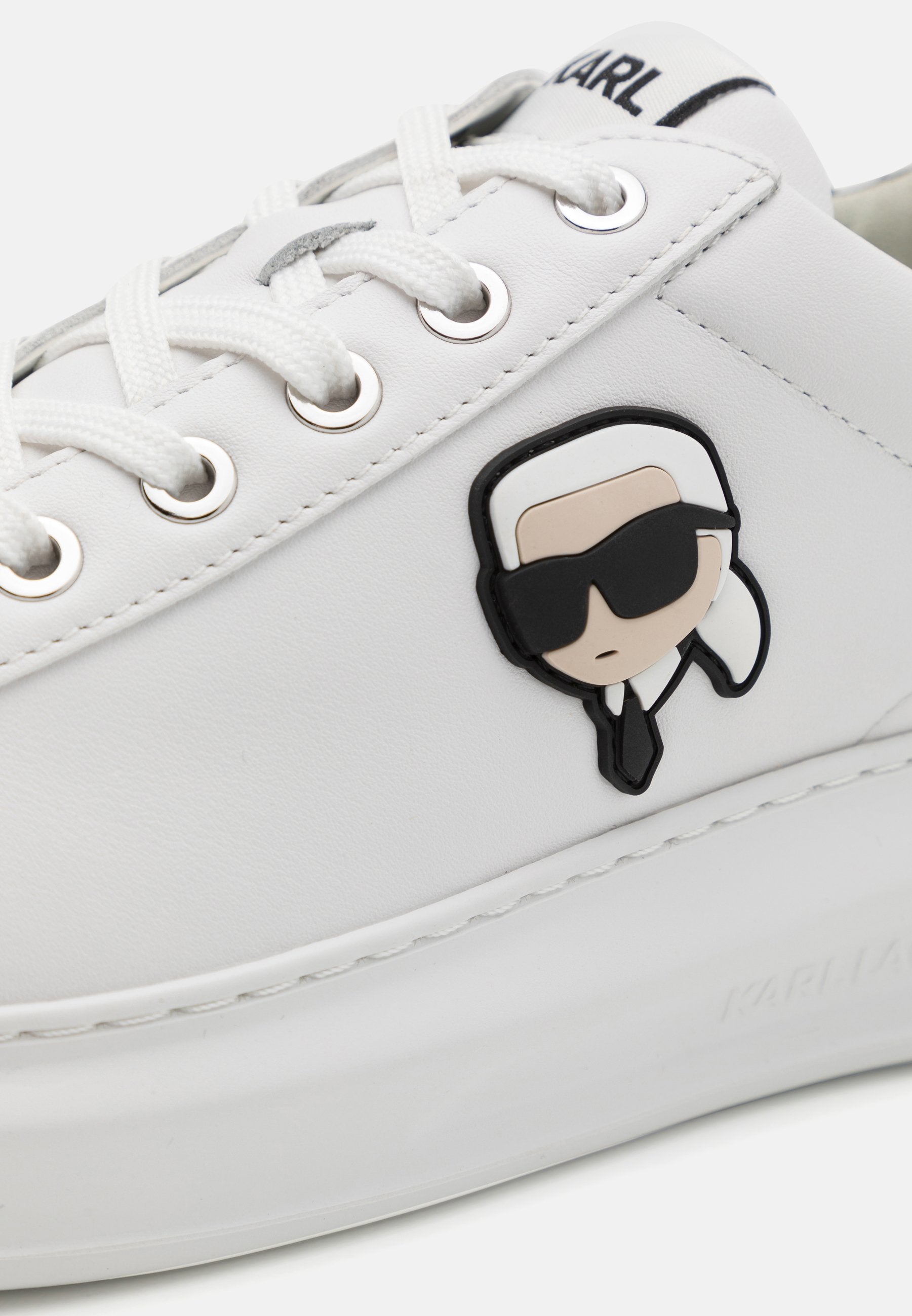 Sneakers Piele KAPRI Ikonic Stud Tab Women White Karl Lagerfeld