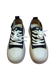 Sneakers Piele Naturala Feeling 6675 Beige-Black