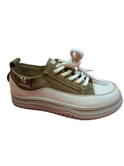 Sneakers Piele Naturala Feeling 6675 Beige-Brown