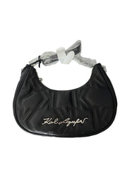 Geanta Kurl Half Moon Black Karl Lagerfeld