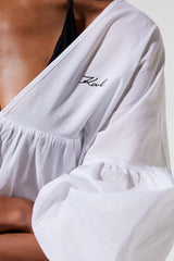 Rochie SHORT BEACH DRESS WHITE - Karl Lagerfeld