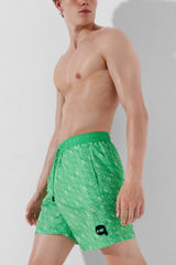 Șort De Baie Ikonik2.0AOPSummerGreen - Karl Lagerfeld