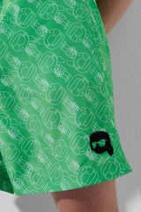 Șort De Baie Ikonik2.0AOPSummerGreen - Karl Lagerfeld