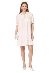 Rochie Linen Short Dress Light Pink - Karl Lagerfeld
