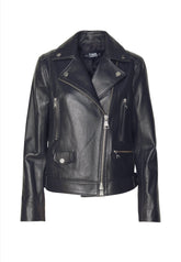Geaca IKONIK RS LEATHER BIKER JACKET - Karl Lagerfeld