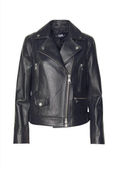 Geaca IKONIK RS LEATHER BIKER JACKET - Karl Lagerfeld
