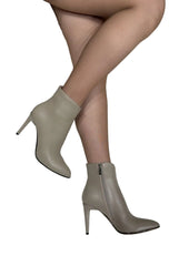 Ghete Piele Naturala P105-480 Khaki - Betina Scarpe
