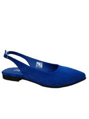 Balerini Piele Naturala PS64 Electric Blu