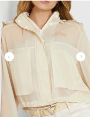 Geaca Organza Beige - Guess