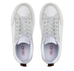 LIU JO KYLIE 09 - SNEAKER SUEDE LAMINATED/CALF WHITE/SILVER