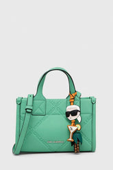 Geanta Karl Lagerfeld IKONIK 2.0 VARSITY S TOTE SAGE