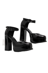 Pantofi Liu Jo Naira 05 Two Pieces Black Patent