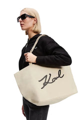 Geanta Signature EMB Canvas - Karl Lagerfeld