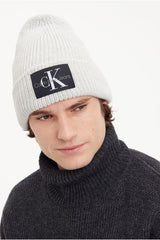 Căciulă Monologo Patch Beanie Ciruss Grey - Calvin Klein Jeans