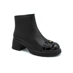 Ghete Piele Naturala 53163-1 Black - Betina Scarpe