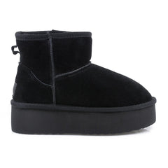 Ghete Piele Naturala Tip UGG  Black - Energy